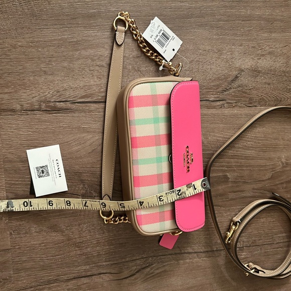 NWT Coach Pink and Tan Women's Bag - Picture 6 of 7
